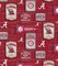 Sykel Enterprises-University of Alabama Cotton Fabric-Alabama Crimson Tide Vintage Pennant Cotton Quilting Fabric